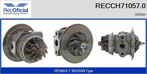 Core assembly, turbocharger (RECCH71057.0)