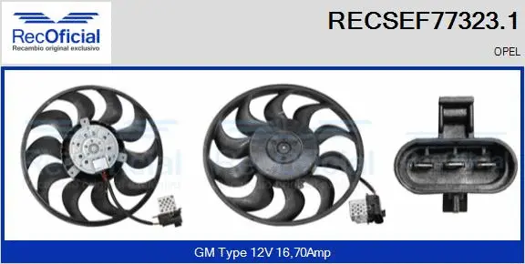 Fan, engine cooling (RECSEF77323.1)