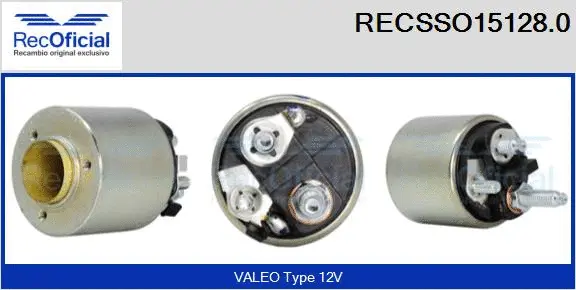 Solenoid Switch, starter (RECSSO15128.0)