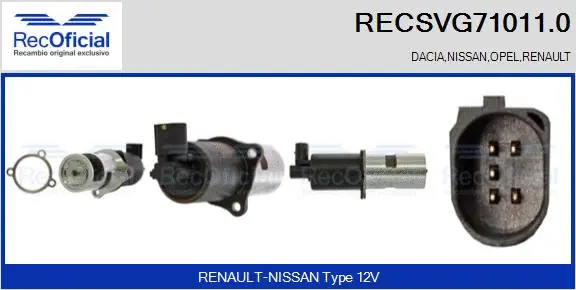 EGR Valve (RECSVG71011.0)