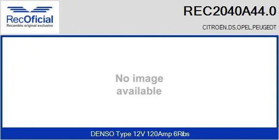 Alternator (REC2040A44.0)