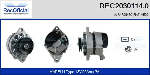 Alternator (REC2030114.0)