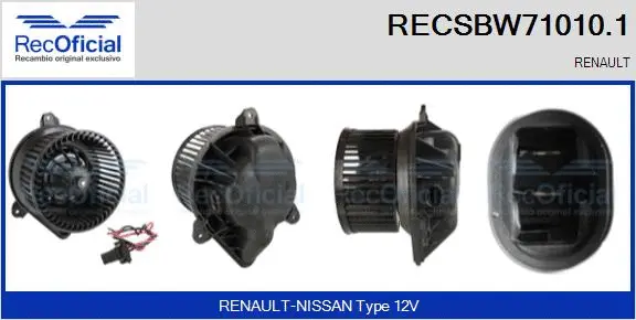 Interior Blower (RECSBW71010.1)