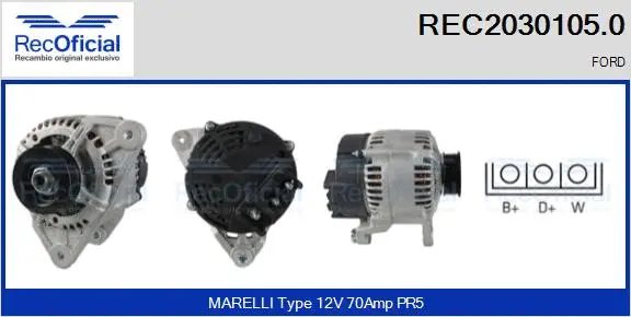 Alternator (REC2030105.0)