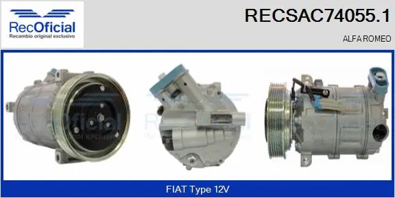 Compressor, air conditioning (RECSAC74055.1)