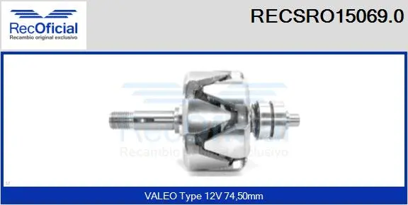 Rotor, alternator (RECSRO15069.0)
