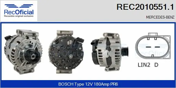 Alternator (REC2010551.1)