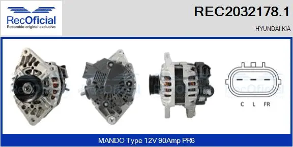 Alternator (REC2032178.1)