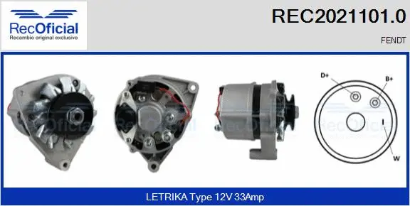 Alternator (REC2021101.0)