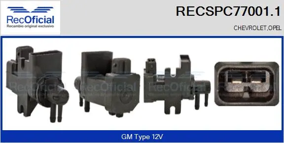 Pressure Converter, exhaust control (RECSPC77001.1)