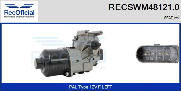 Wiper Motor (RECSWM48121.0)