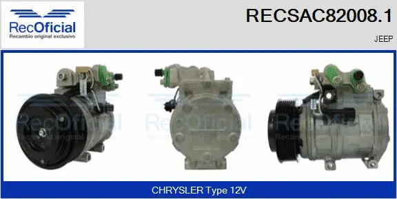 Compressor, air conditioning (RECSAC82008.1)
