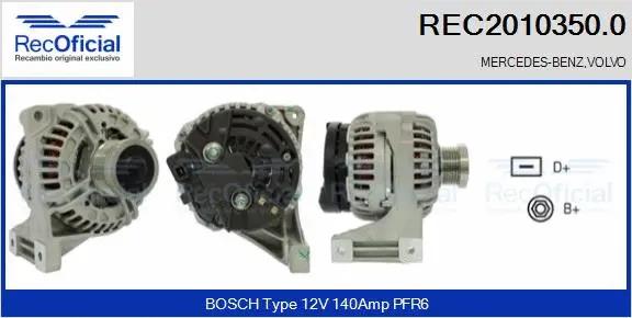 Alternator (REC2010350.0)