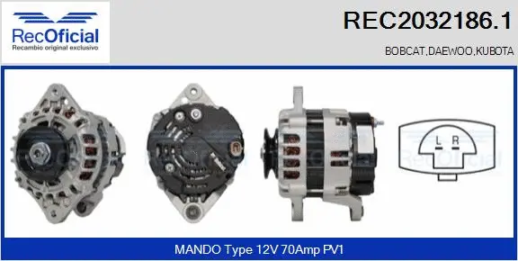 Alternator (REC2032186.1)