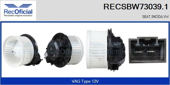 Interior Blower (RECSBW73039.1)