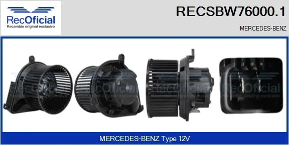 Interior Blower (RECSBW76000.1)