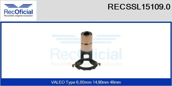 Slip Ring, alternator (RECSSL15109.0)