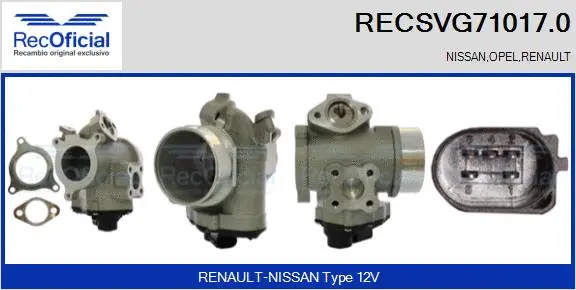 EGR Valve (RECSVG71017.0)