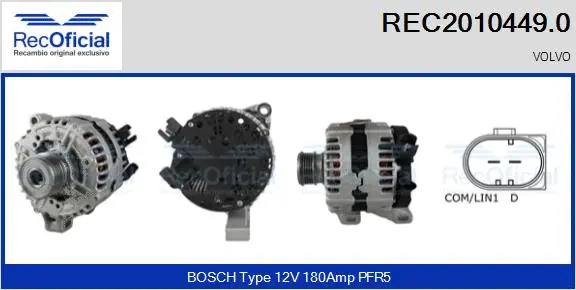 Alternator (REC2010449.0)