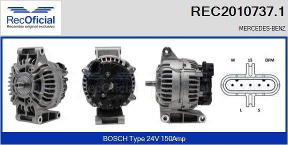 Alternator (REC2010737.1)