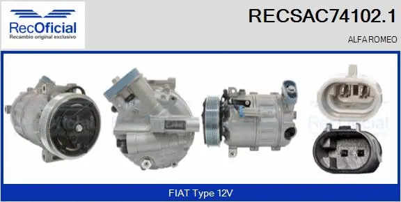 Compressor, air conditioning (RECSAC74102.1)