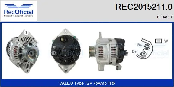 Alternator (REC2015211.0)