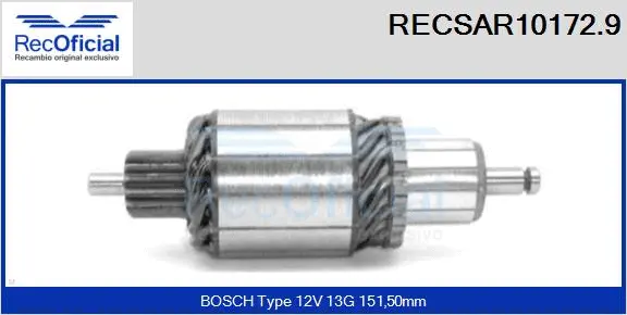 Armature, starter (RECSAR10172.9)