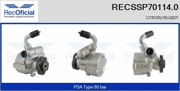 Hydraulic Pump, steering (RECSSP70114.0)