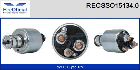 Solenoid Switch, starter (RECSSO15134.0)
