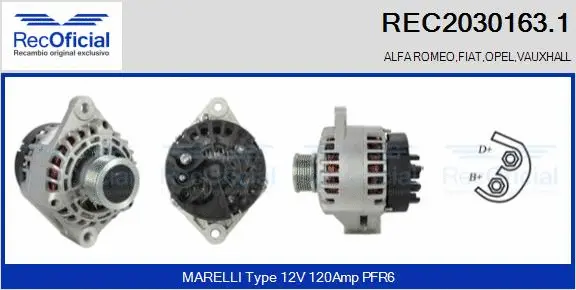 Alternator (REC2030163.1)