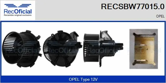 Interior Blower (RECSBW77015.0)