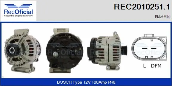 Alternator (REC2010251.1)