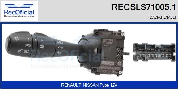 Steering Column Switch (RECSLS71005.1)