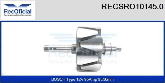 Rotor, alternator (RECSRO10145.0)