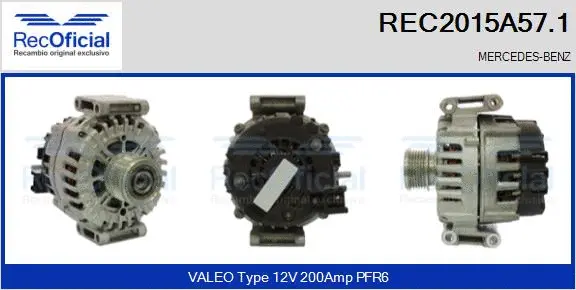 Alternator (REC2015A57.1)