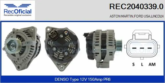 Alternator (REC2040339.0)