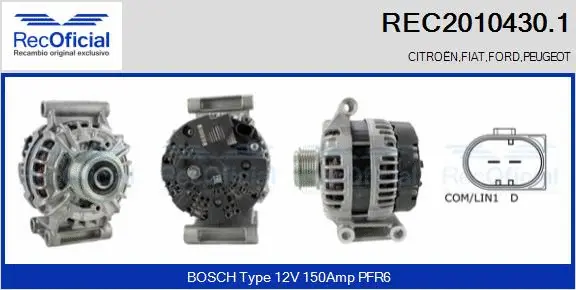 Alternator (REC2010430.1)