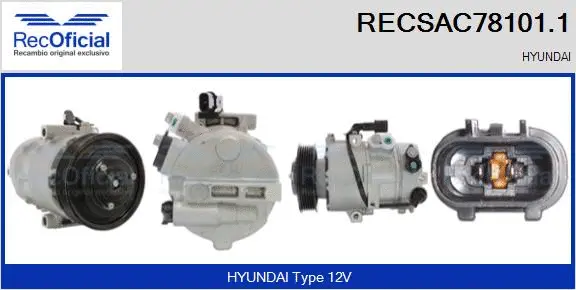 Compressor, air conditioning (RECSAC78101.1)