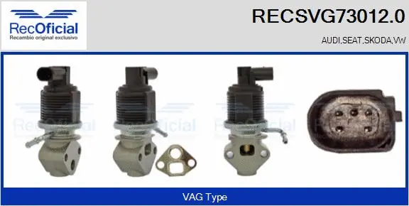 EGR Valve (RECSVG73012.0)