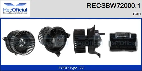 Interior Blower (RECSBW72000.1)