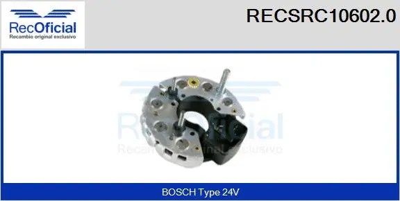 Rectifier, alternator (RECSRC10602.0)