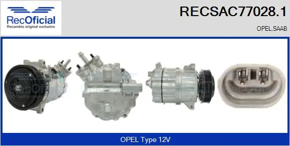 Compressor, air conditioning (RECSAC77028.1)