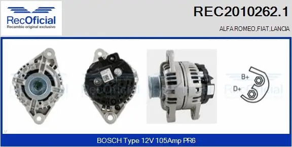 Alternator (REC2010262.1)