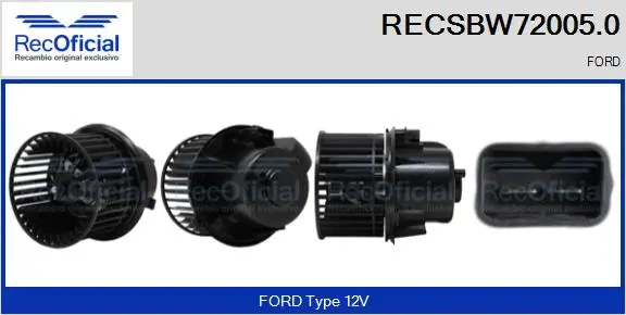 Interior Blower (RECSBW72005.0)