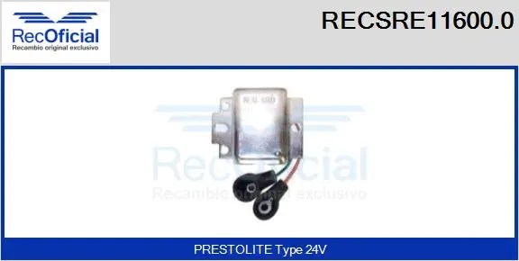 Alternator Regulator (RECSRE11600.0)