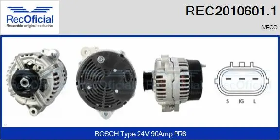 Alternator (REC2010601.1)