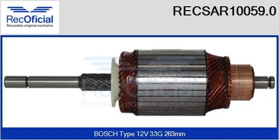 Armature, starter (RECSAR10059.0)