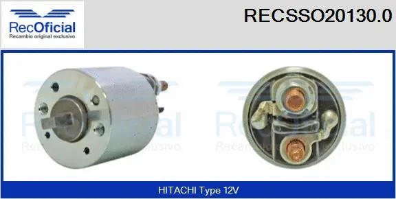 Solenoid Switch, starter (RECSSO20130.0)