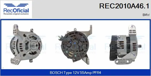 Alternator (REC2010A46.1)