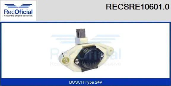 Alternator Regulator (RECSRE10601.0)